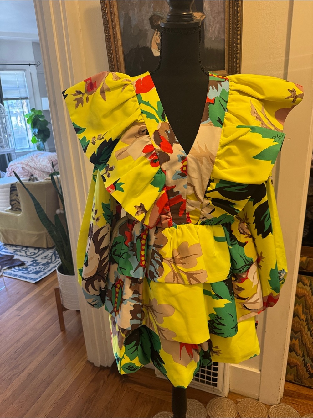 Christopher John Rogers & Target Collab Yellow Floral Mini Dress